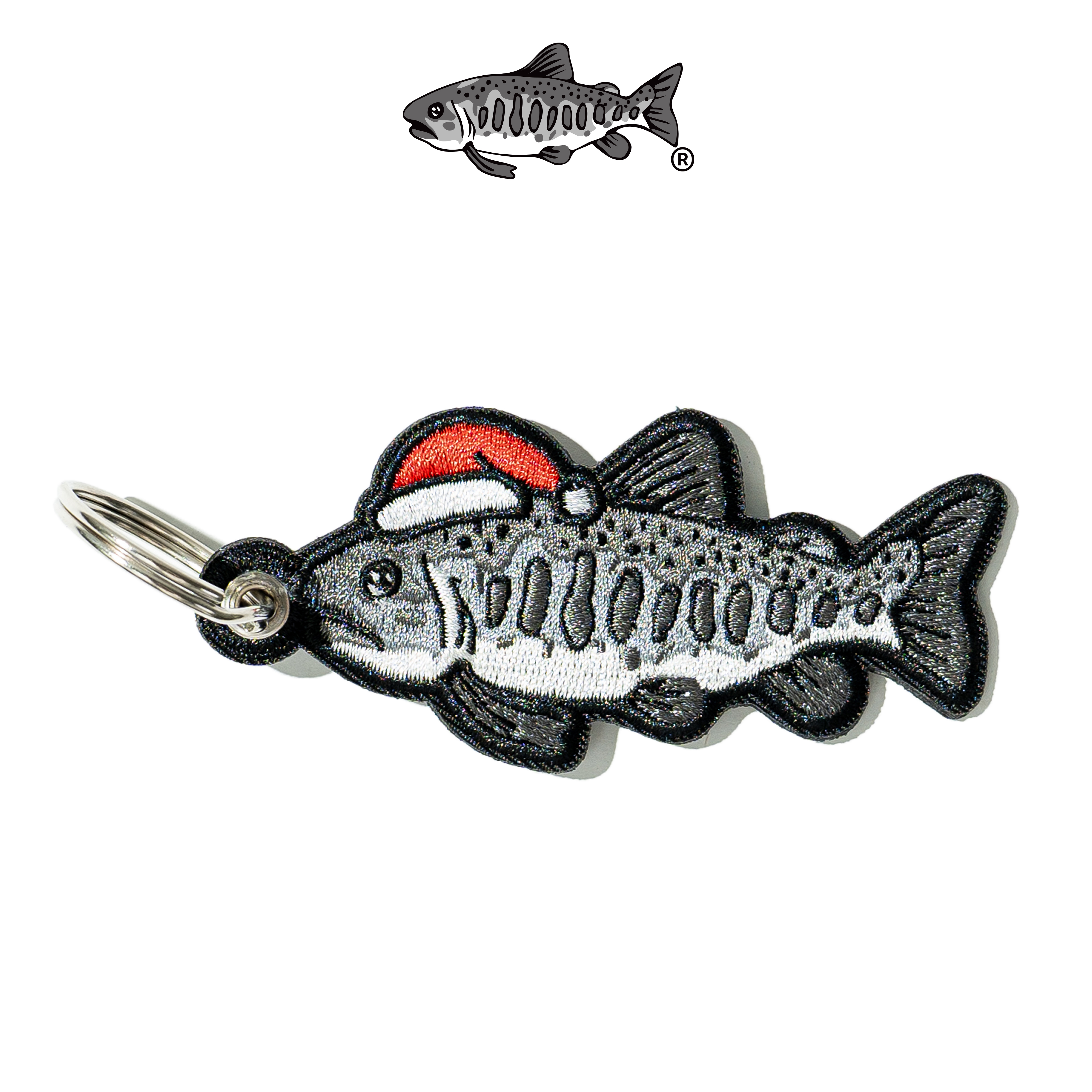 AGILITY HOUSE - Embroidery Keychain 聖誕鮭魚 鑰匙圈 [AH-4P]