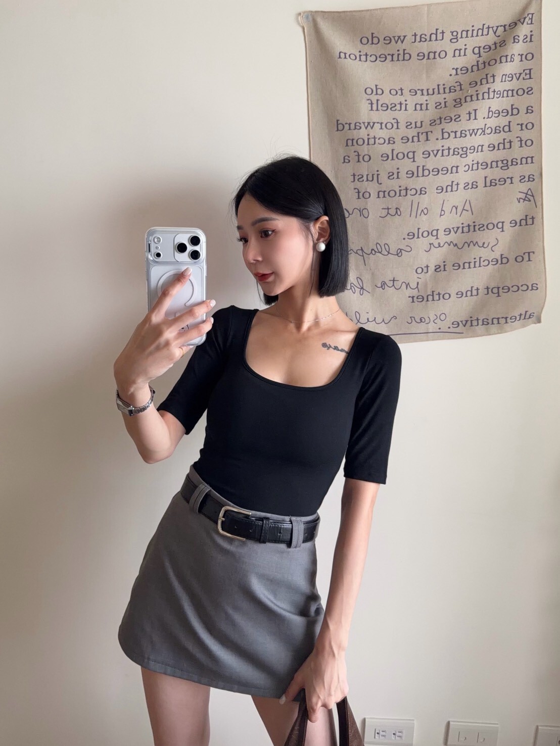 方領五分袖BRATOP