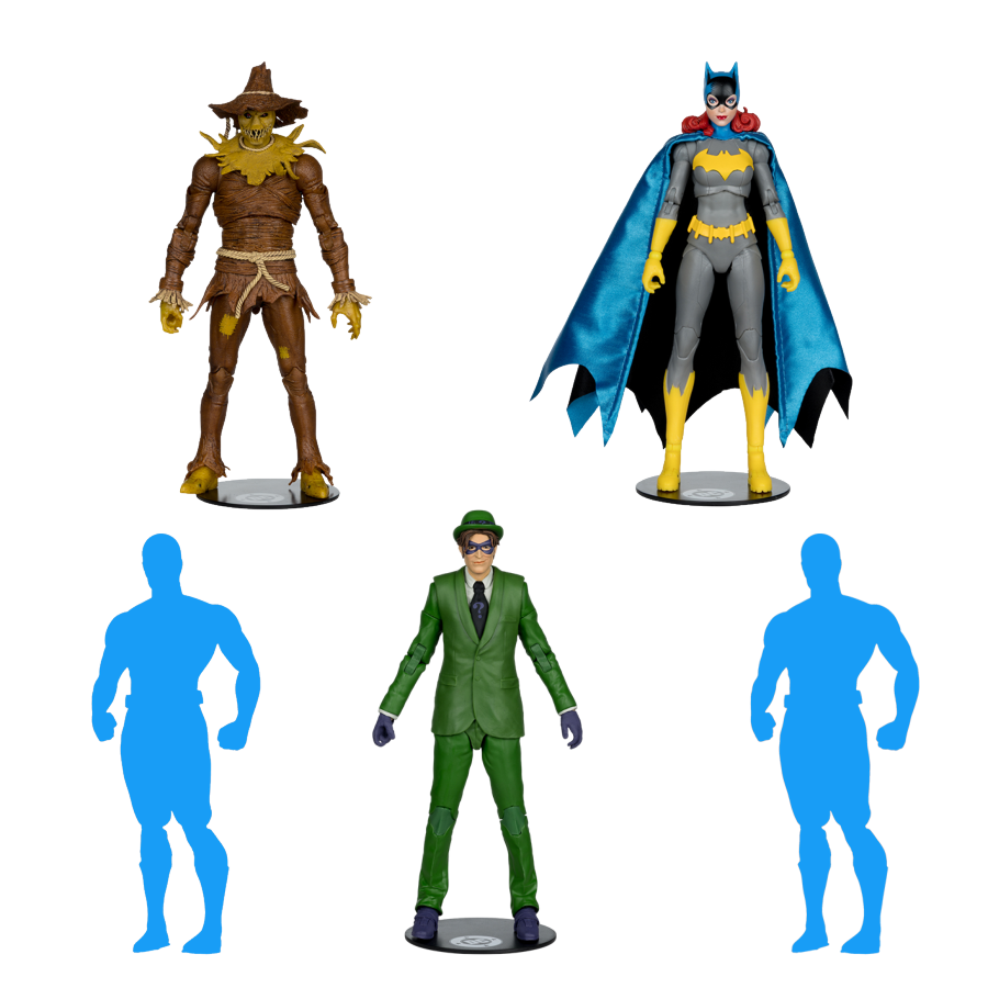 麥法蘭 代理版 DC 7吋 混裝 守衛者 謎語人 蝙蝠女 黑閃電 稻草人 一組6入