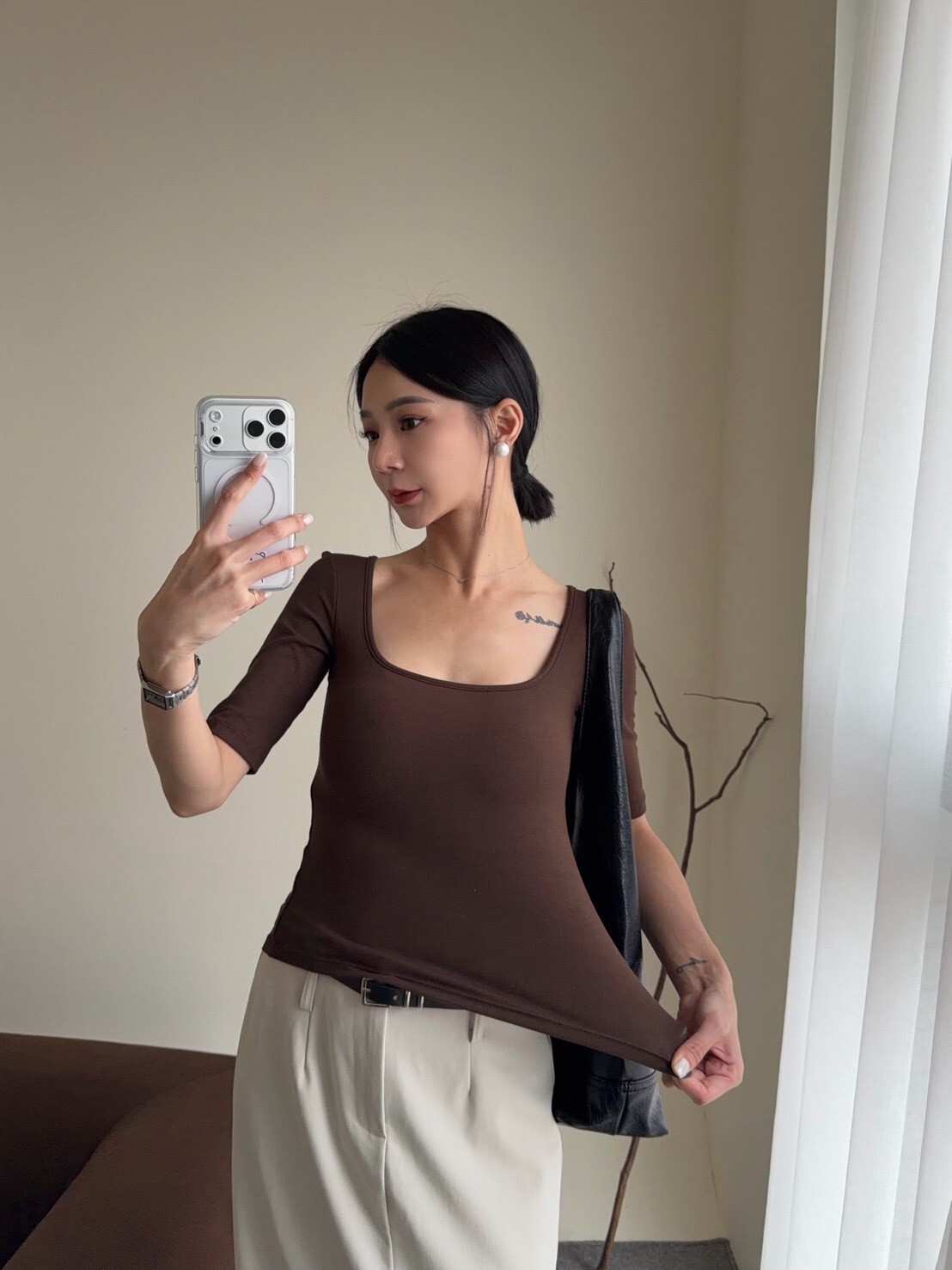 方領五分袖BRATOP