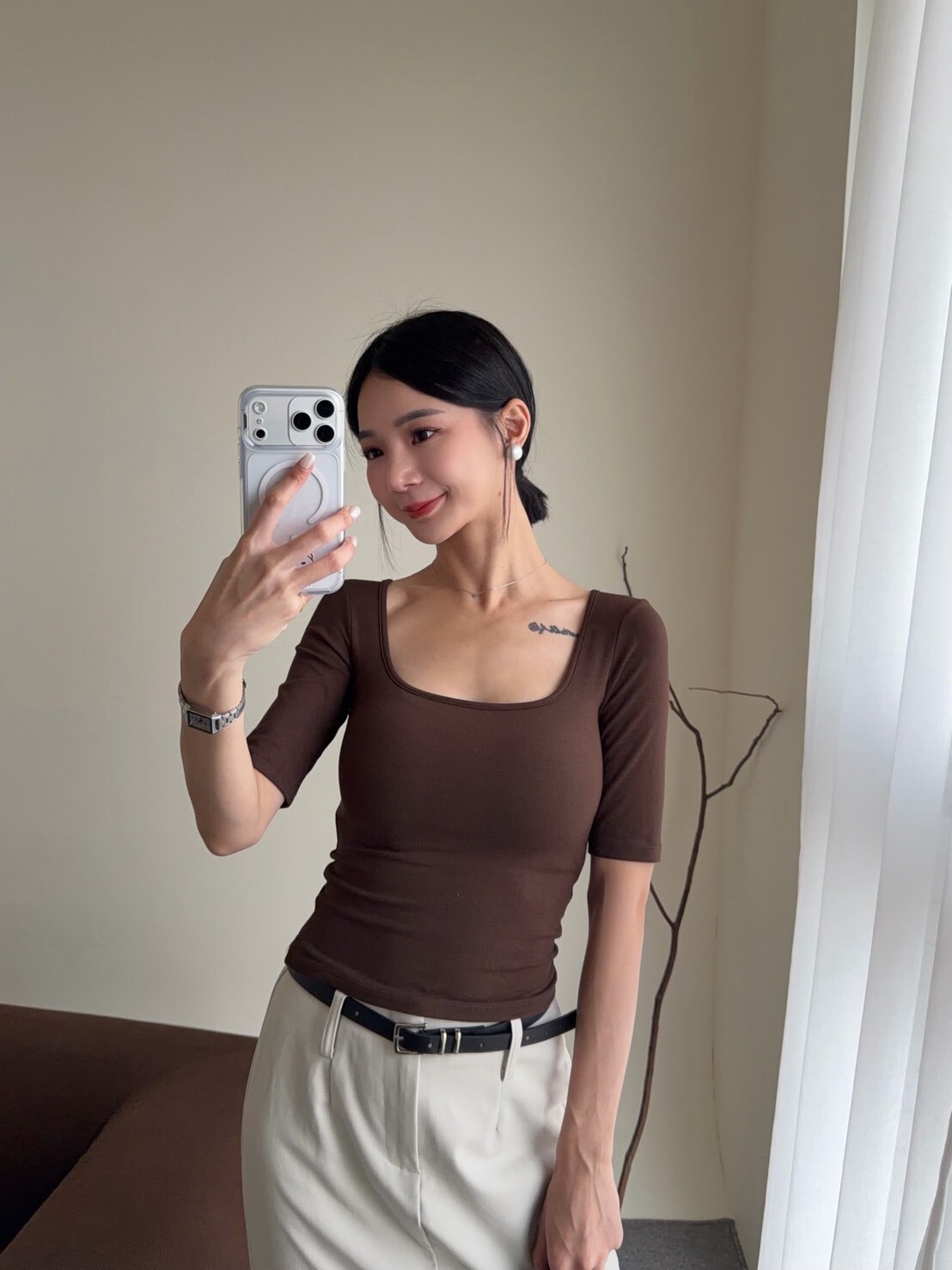 方領五分袖BRATOP