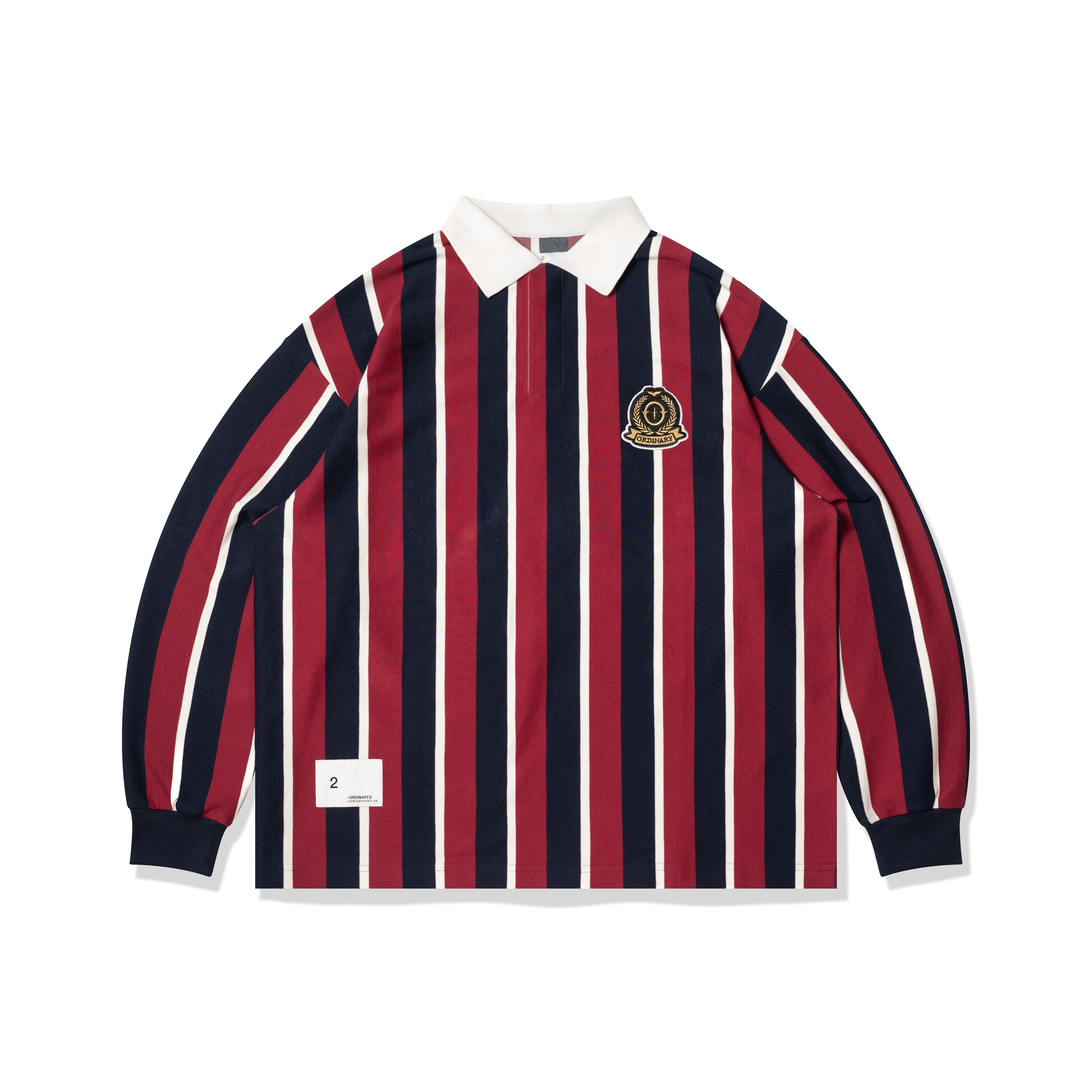 【車庫服飾】ORDINARY HERITAGE STRIPE RUGBY