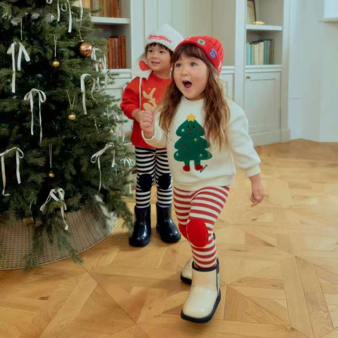 1SBB11B266RD    1st Blue 紅色橫間legging