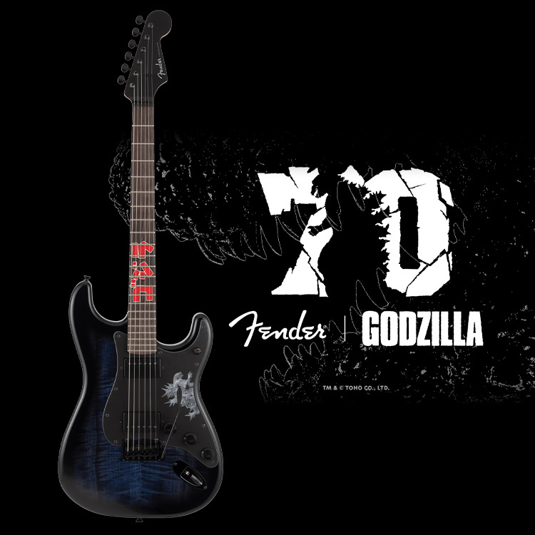 限量款 Fender Japan Godzilla Strat Godzilla Blue 電吉他