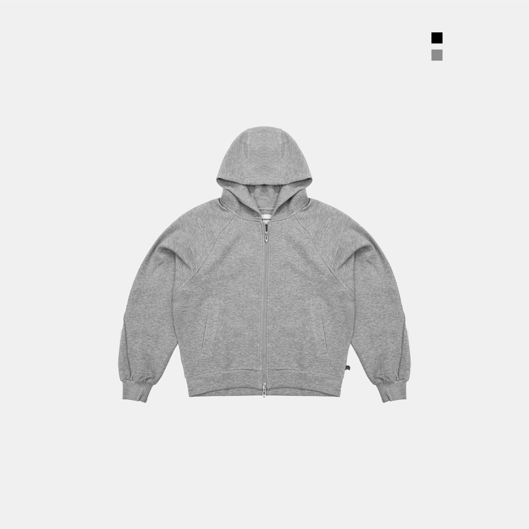 SIMON MADE OW-2505 反光軌跡 果凍棉 BOXY 棉外套