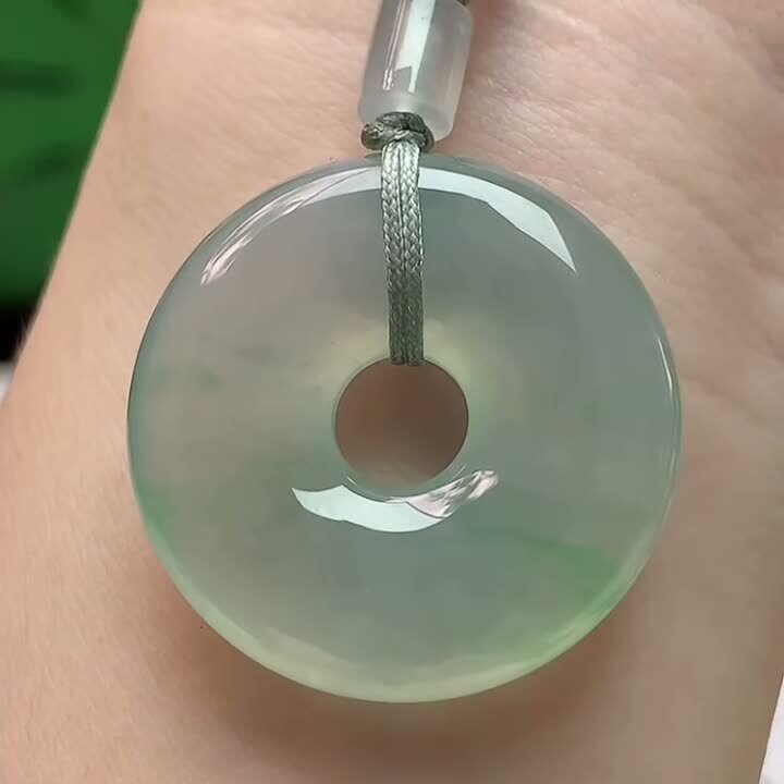 翡翠平安扣 (29.4mm直徑),天然翡翠A玉, 緬甸玉, Jade, Jadeite