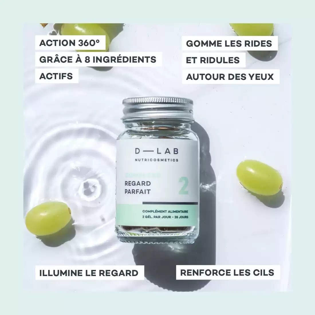 法國 D-LAB【正品】護眼丸 玻尿酸 護眼膠囊 56粒 1瓶28天的量