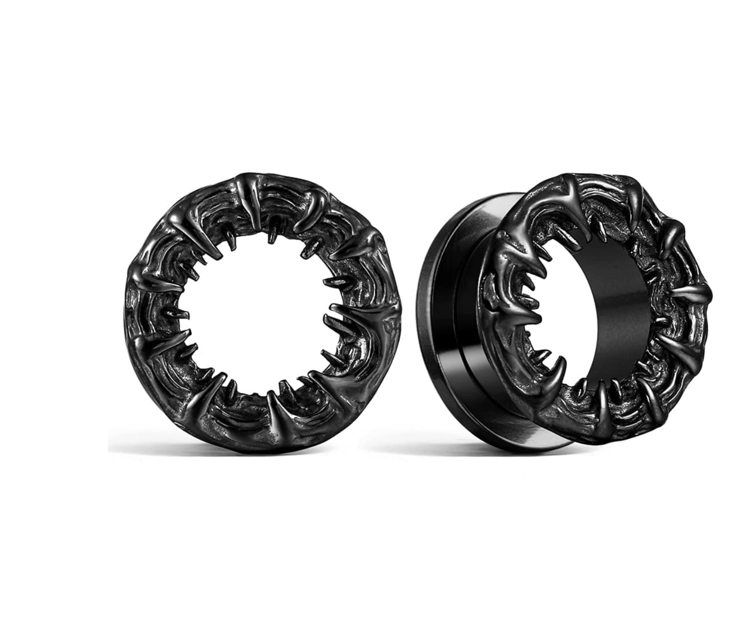 HK07 深淵獠齒鈦鋼擴耳環 8mm - 16mm