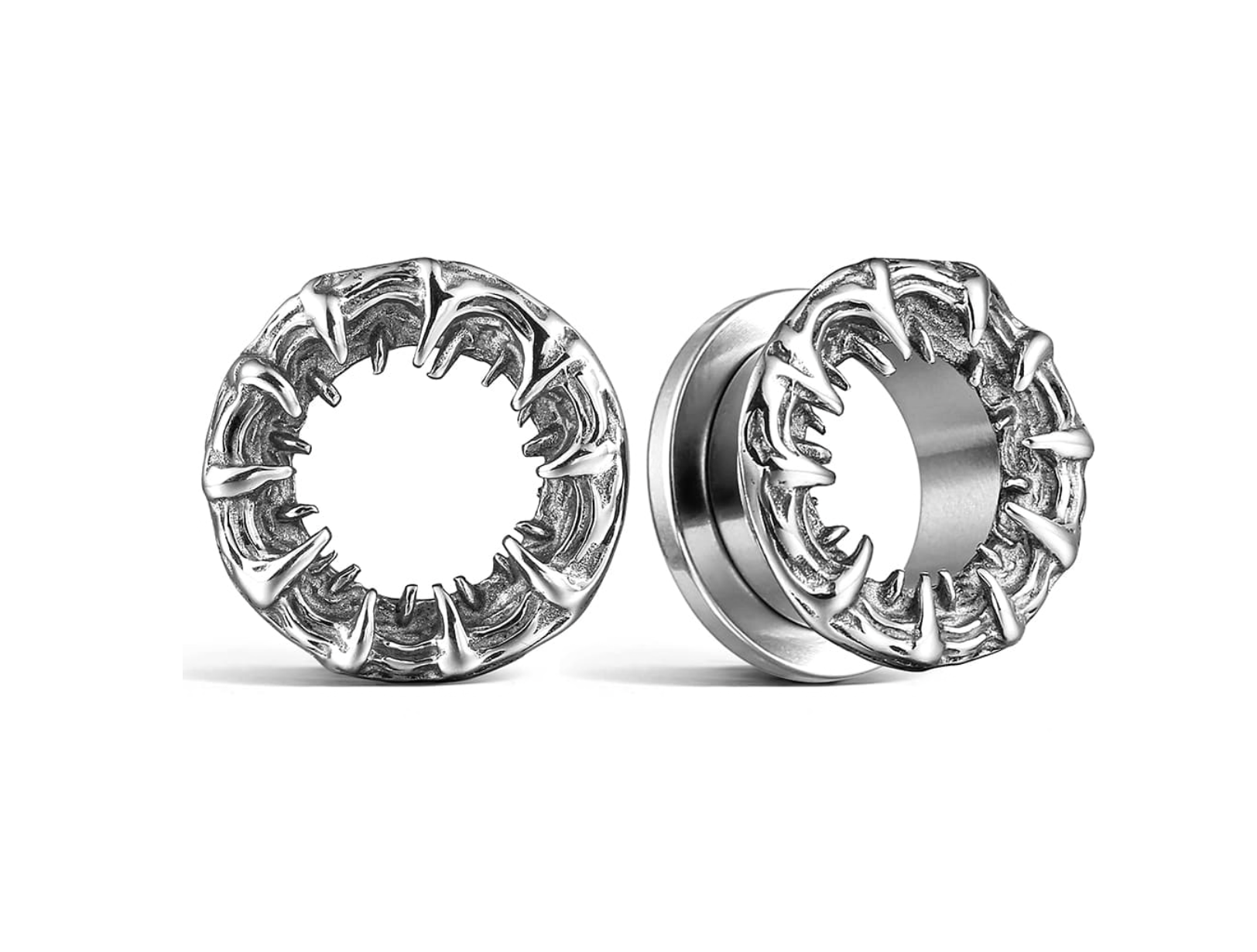 HK07 深淵獠齒鈦鋼擴耳環 8mm - 16mm