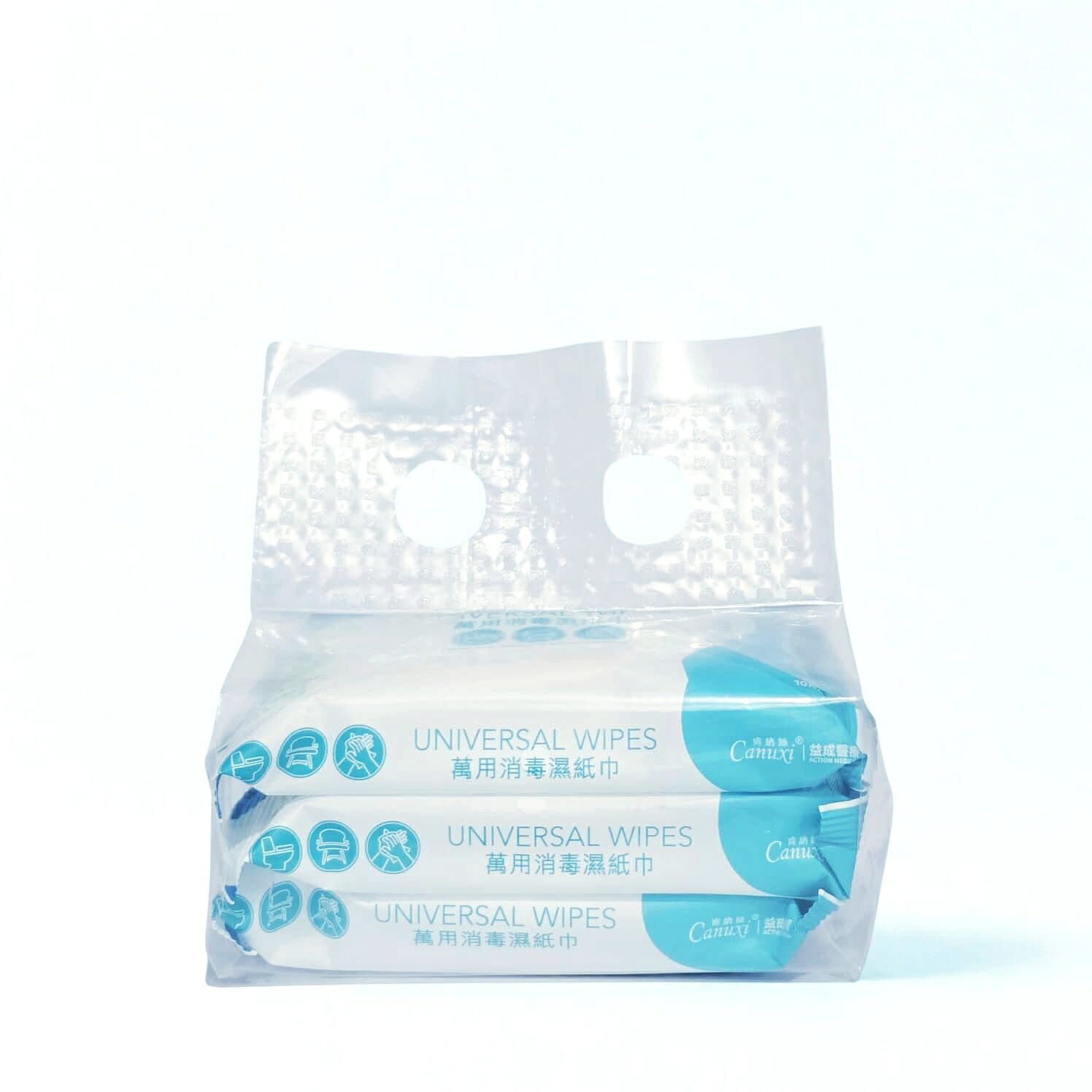 Canuxi 萬用消毒濕紙巾 10片 X 3包/袋