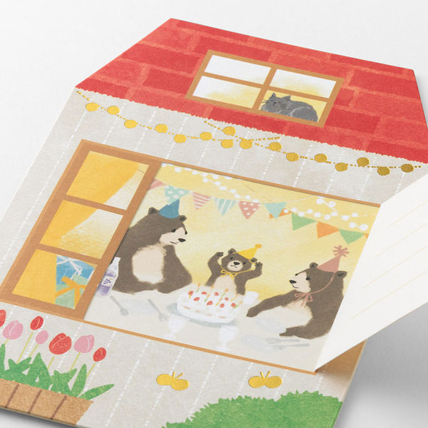 MIDORI (MD)｜燙金開窗卡片-生日小屋