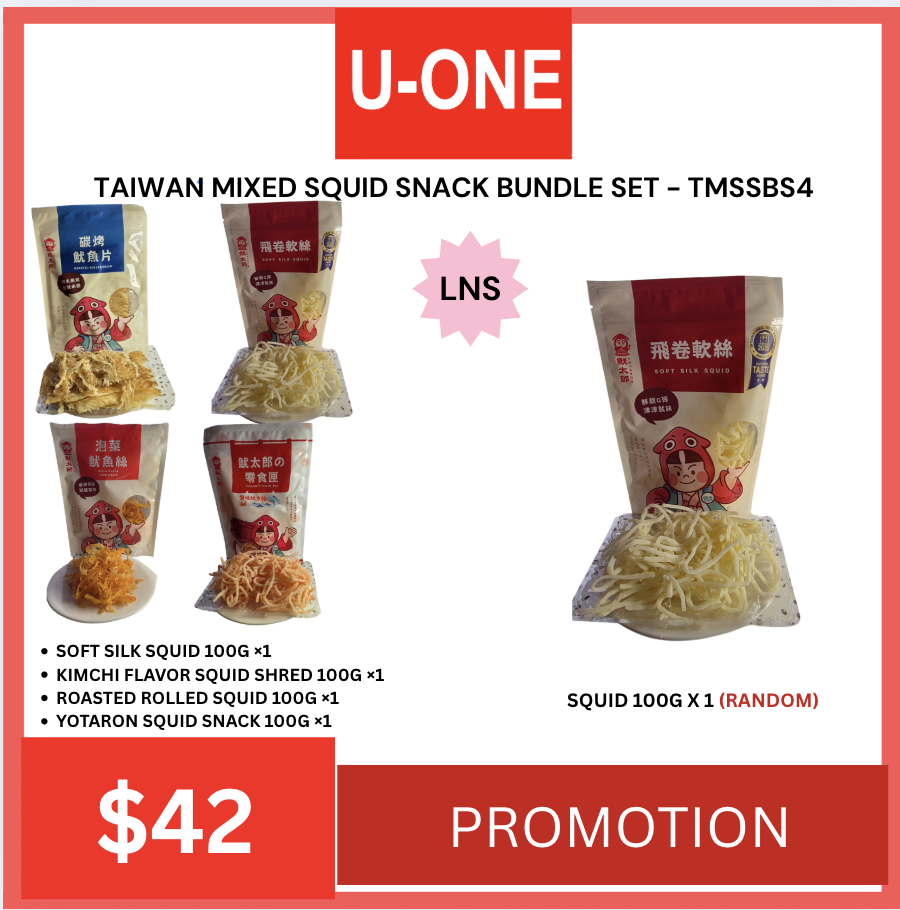 TAIWAN MIXED SQUID SNACK BUNDLE SET - TMSSBS4