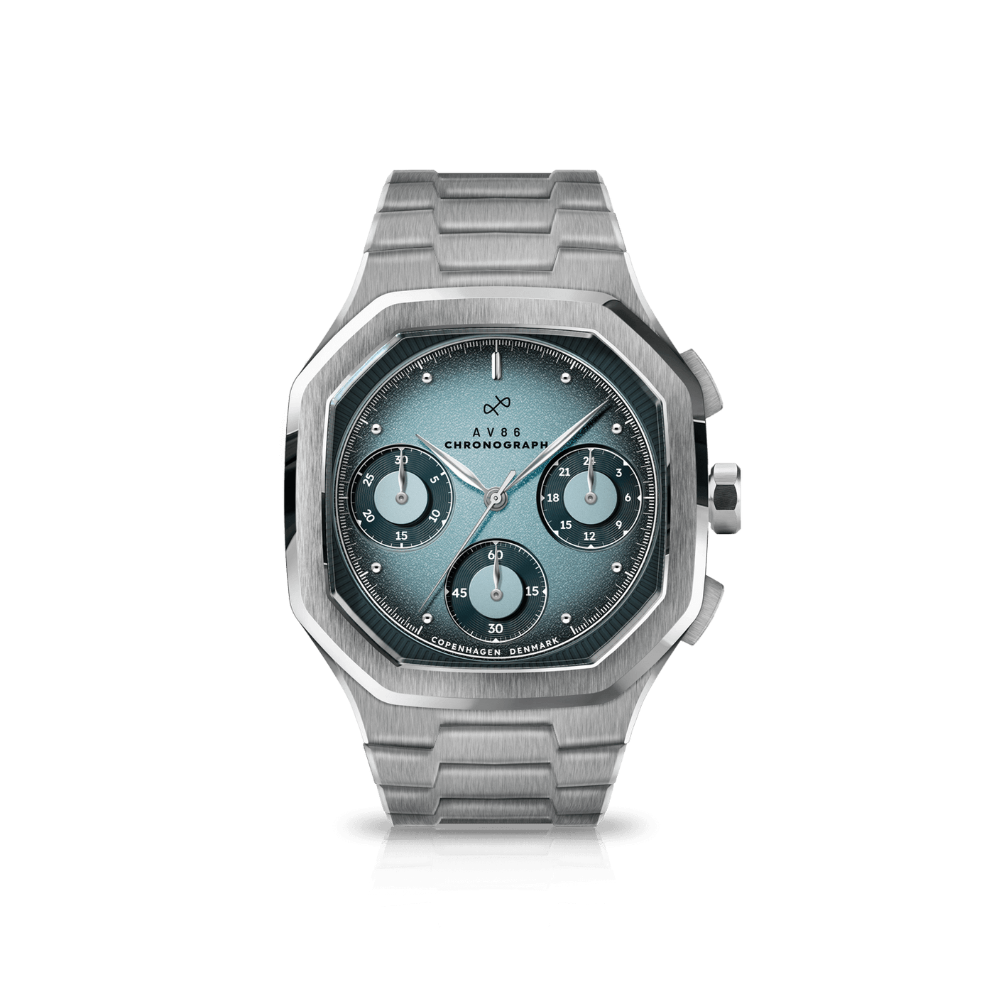 1904 Chronograph - Steel/Light & Dark Blue