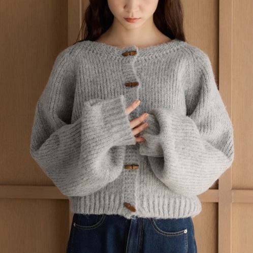 日本 小木釦針織外套