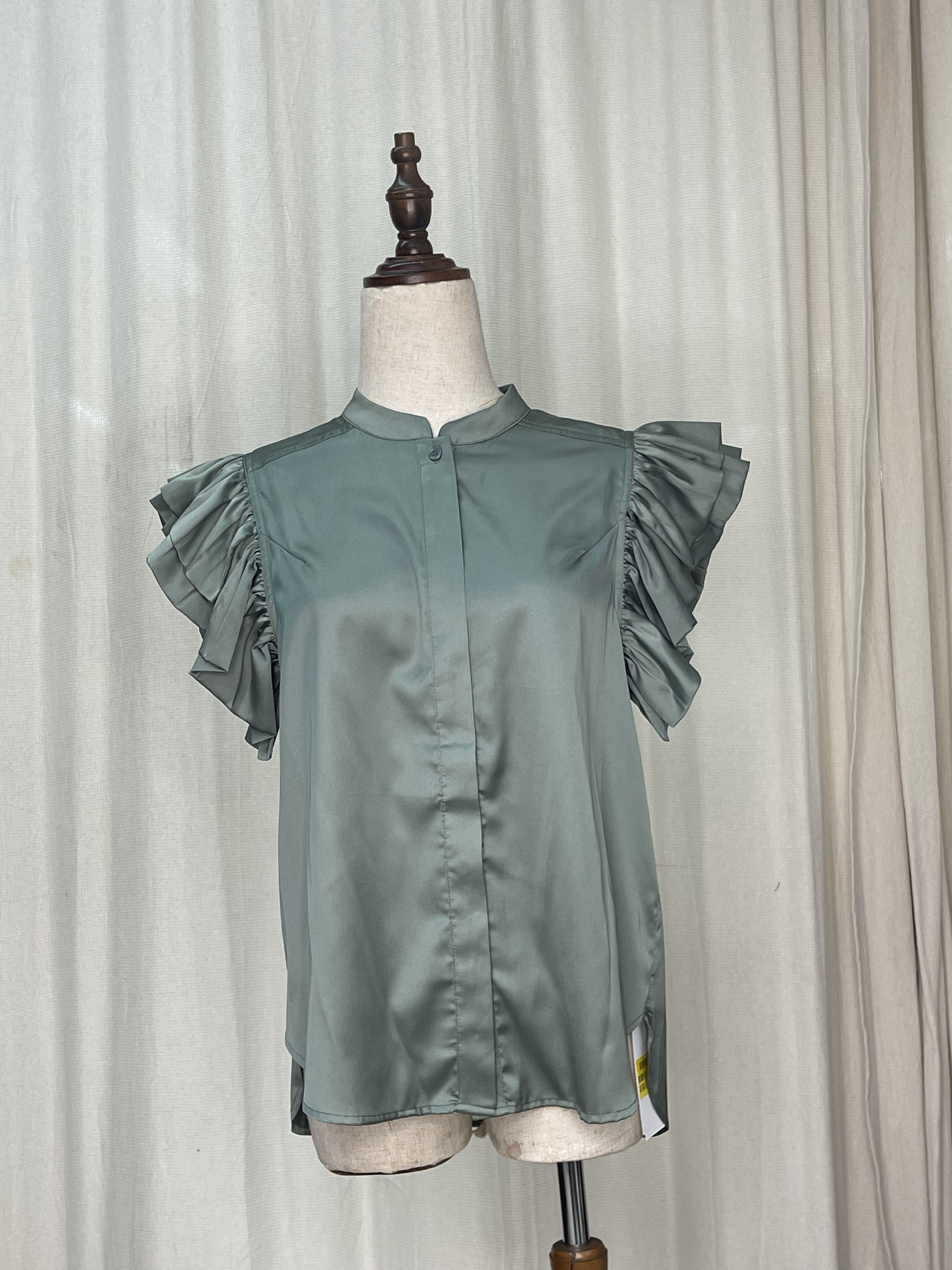 GGH/A/NI 綠色花邊背心