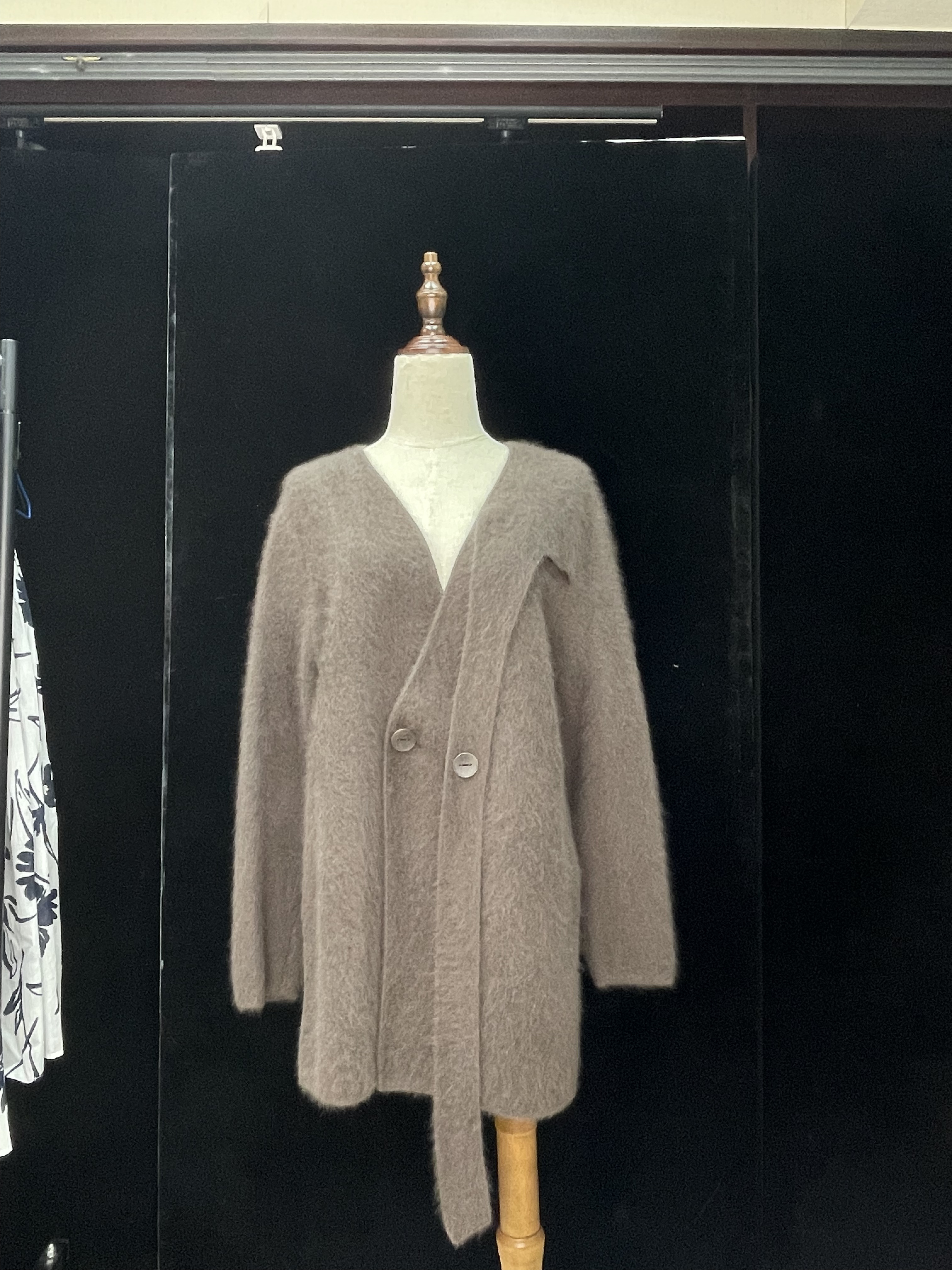 PYREC.LFE. DGF 駝色貂絨大褸