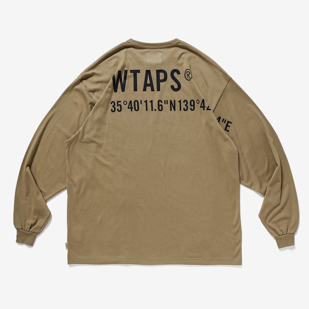 2021AW WTAPS GPS / LS / COTTON 背後大LOGO 長T TEE 現貨