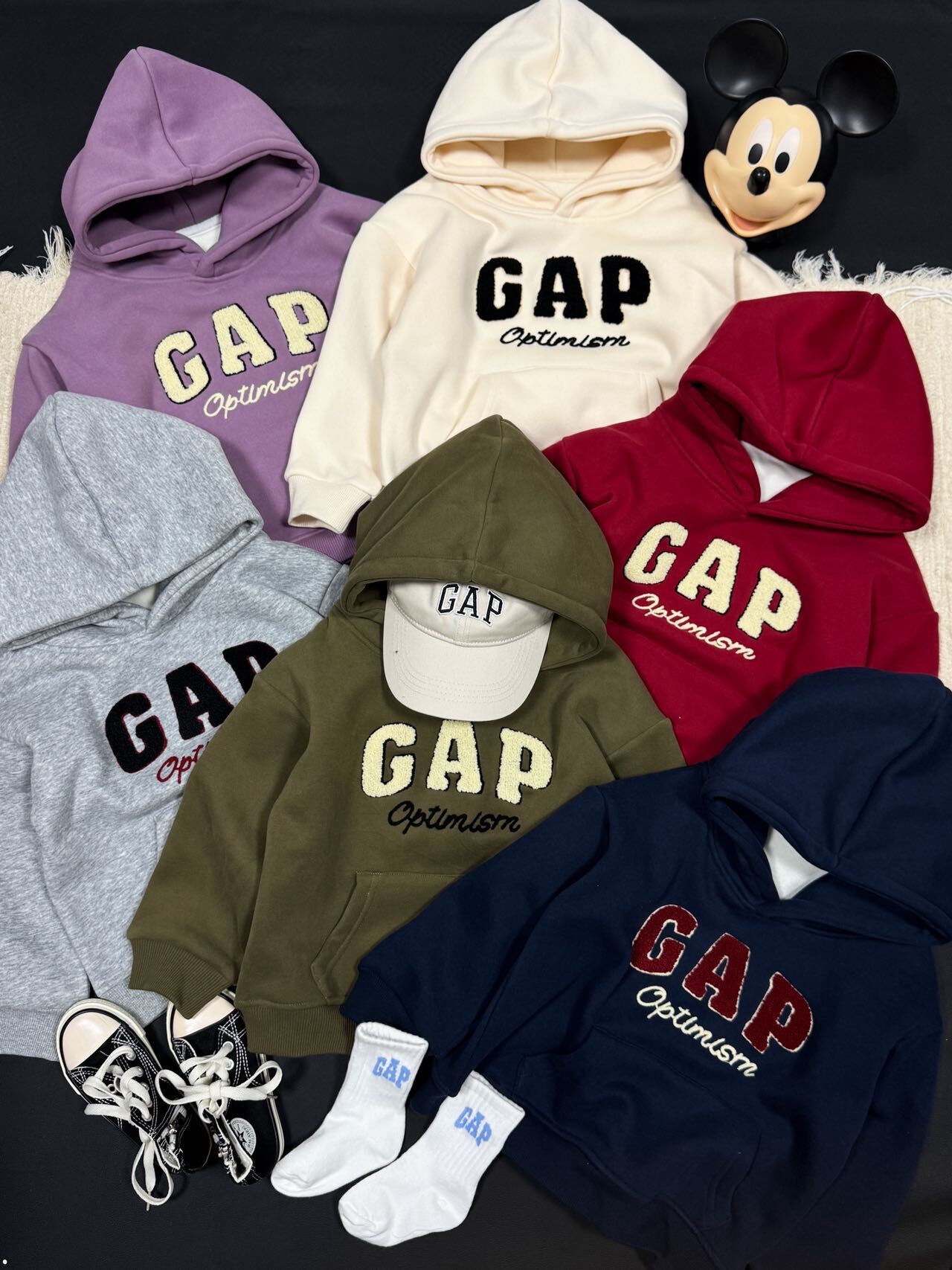 𝐆𝐀𝐏 2025款牛奶絨毛連帽衛衣 親子裝 斷碼團