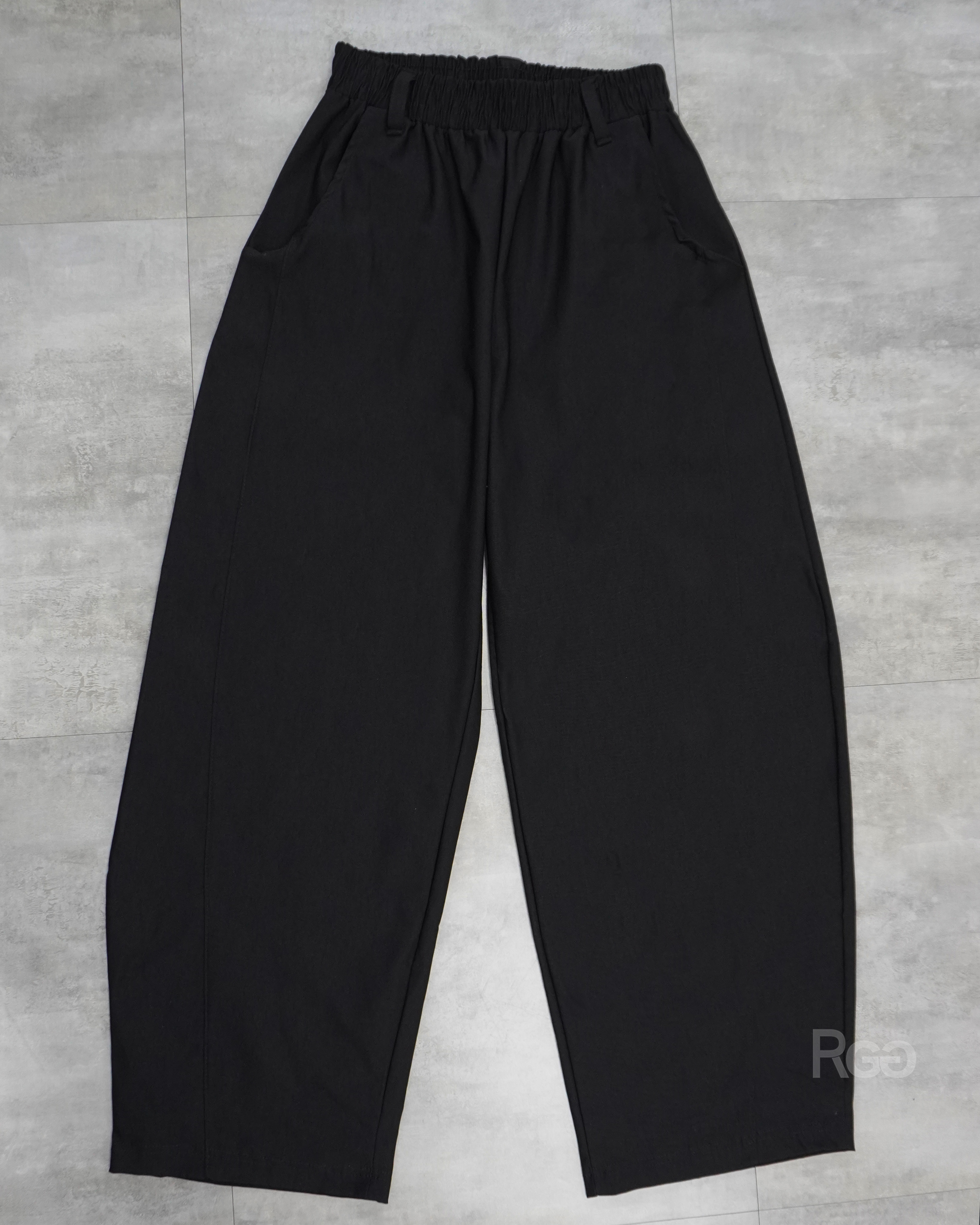 素面彈力彎刀長褲商品照