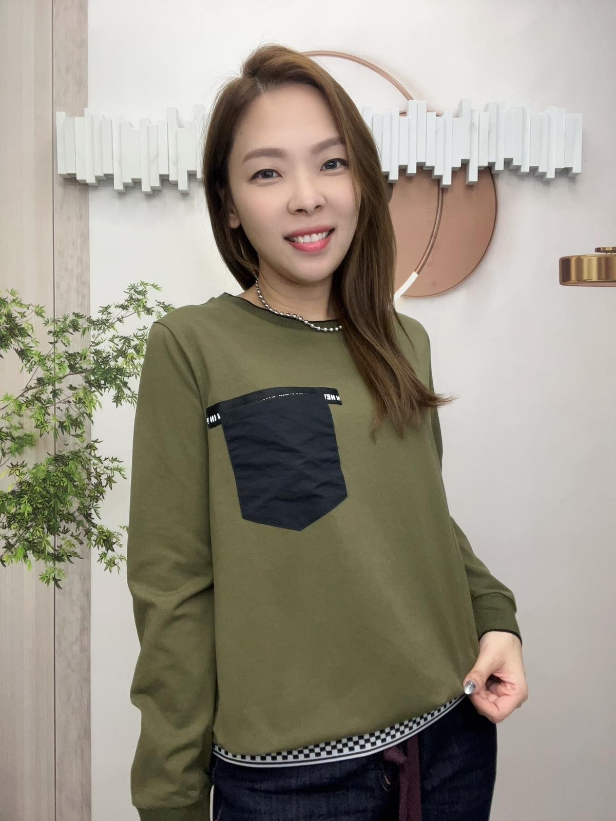 Comme 高質型格心口袋top～123AW