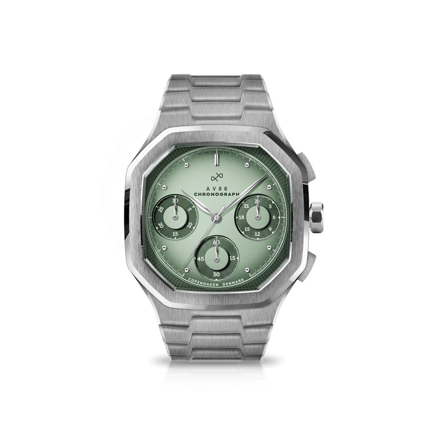 1904 Chronograph - Steel/Light & Dark Green