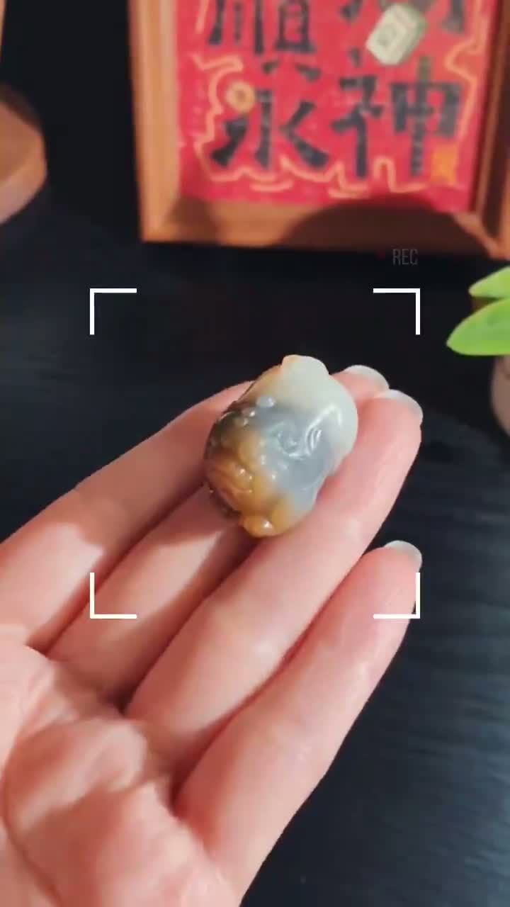 1015758 和田玉樓蘭三彩貔貅