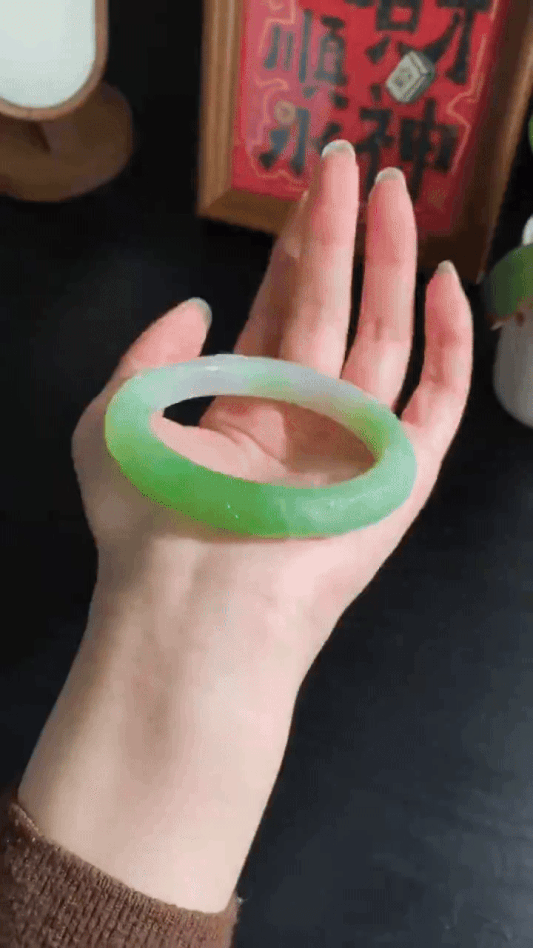 1015759 和田玉翠青手鐲