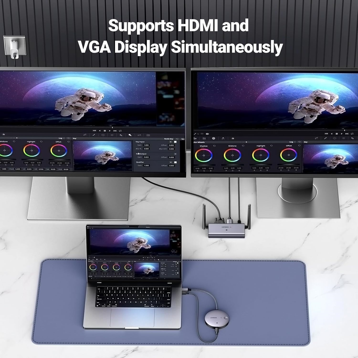 綠聯 UGREEN CM586 90909A HDMI 無線發射器和接收器 4K/30HZ