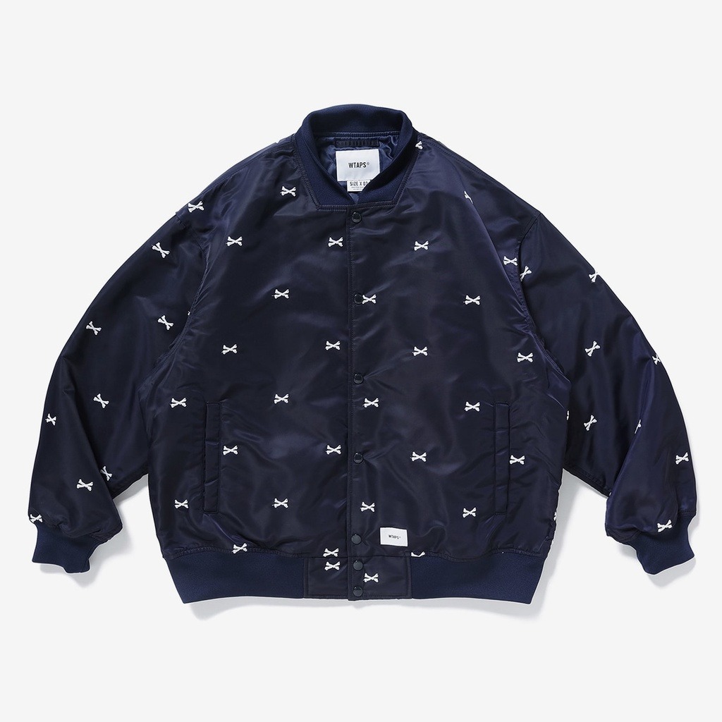 2022SS WTAPS TEAM JACKET NYLON TWILL TEXTILE 骨頭 棒球外套 現貨