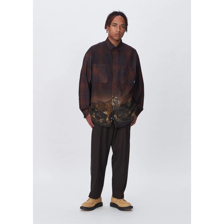 2022AW NEIGHBORHOOD TIGERPRINT VE SH LS 法蘭絨 襯衫 現貨 老虎