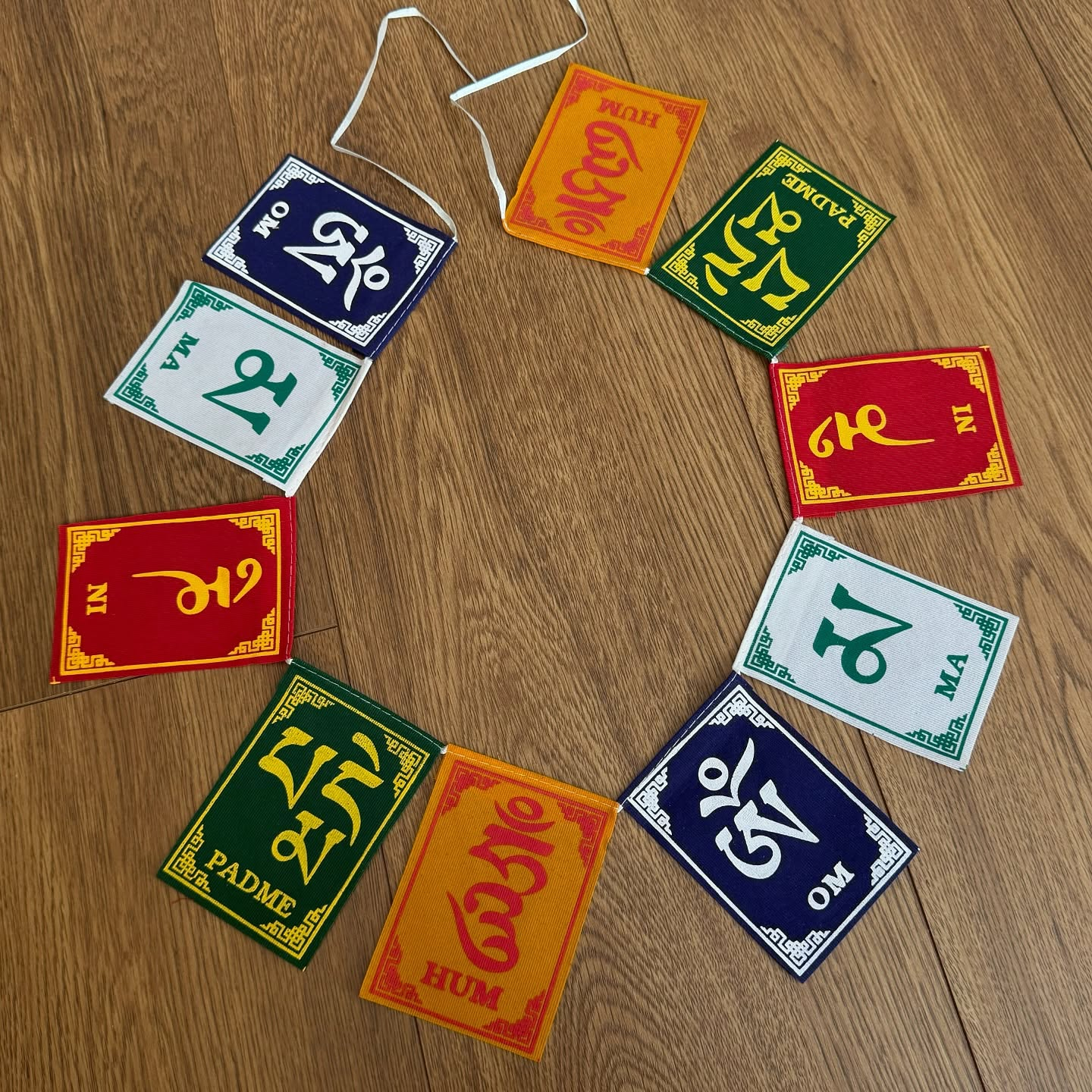 [原石] 西藏五色經文掛飾