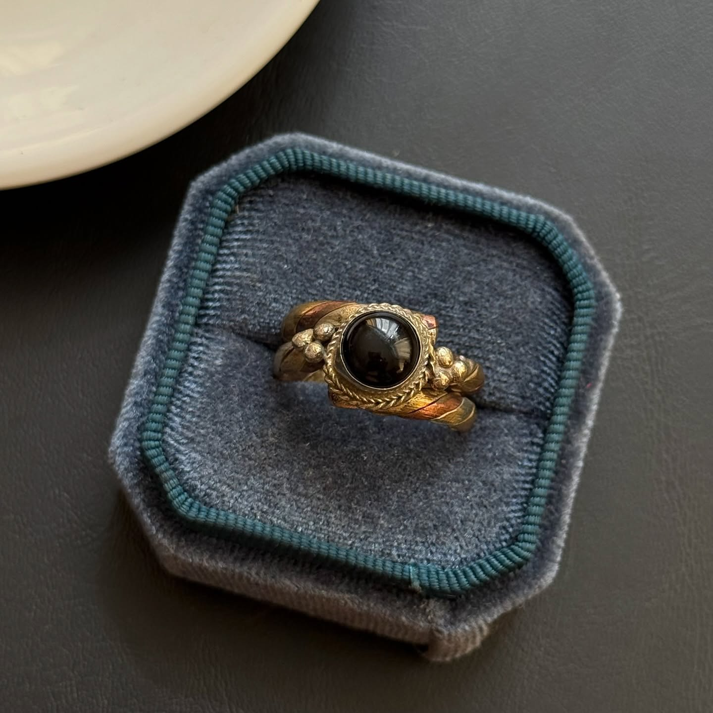 [原石] 黑曜石戒指 水晶戒指