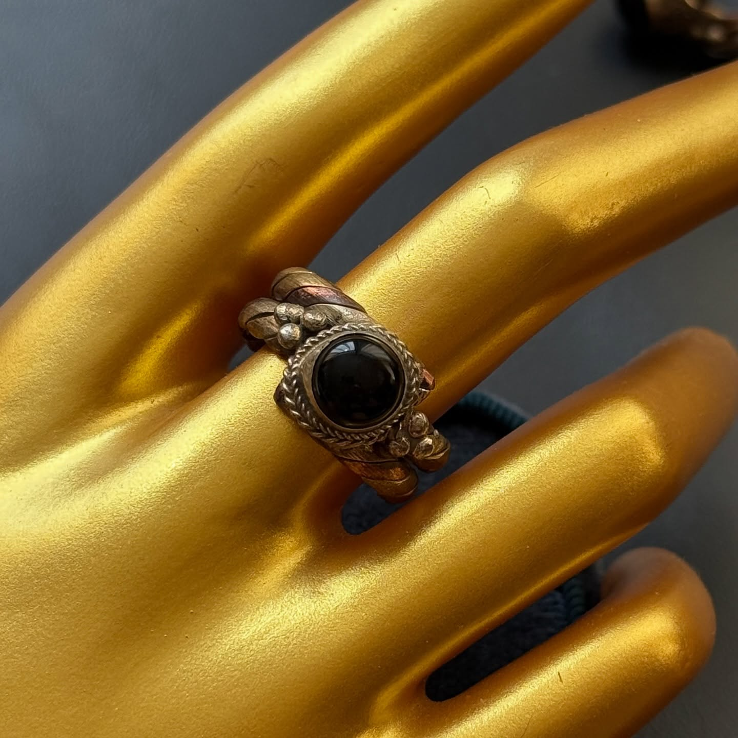 [原石] 黑曜石戒指 水晶戒指