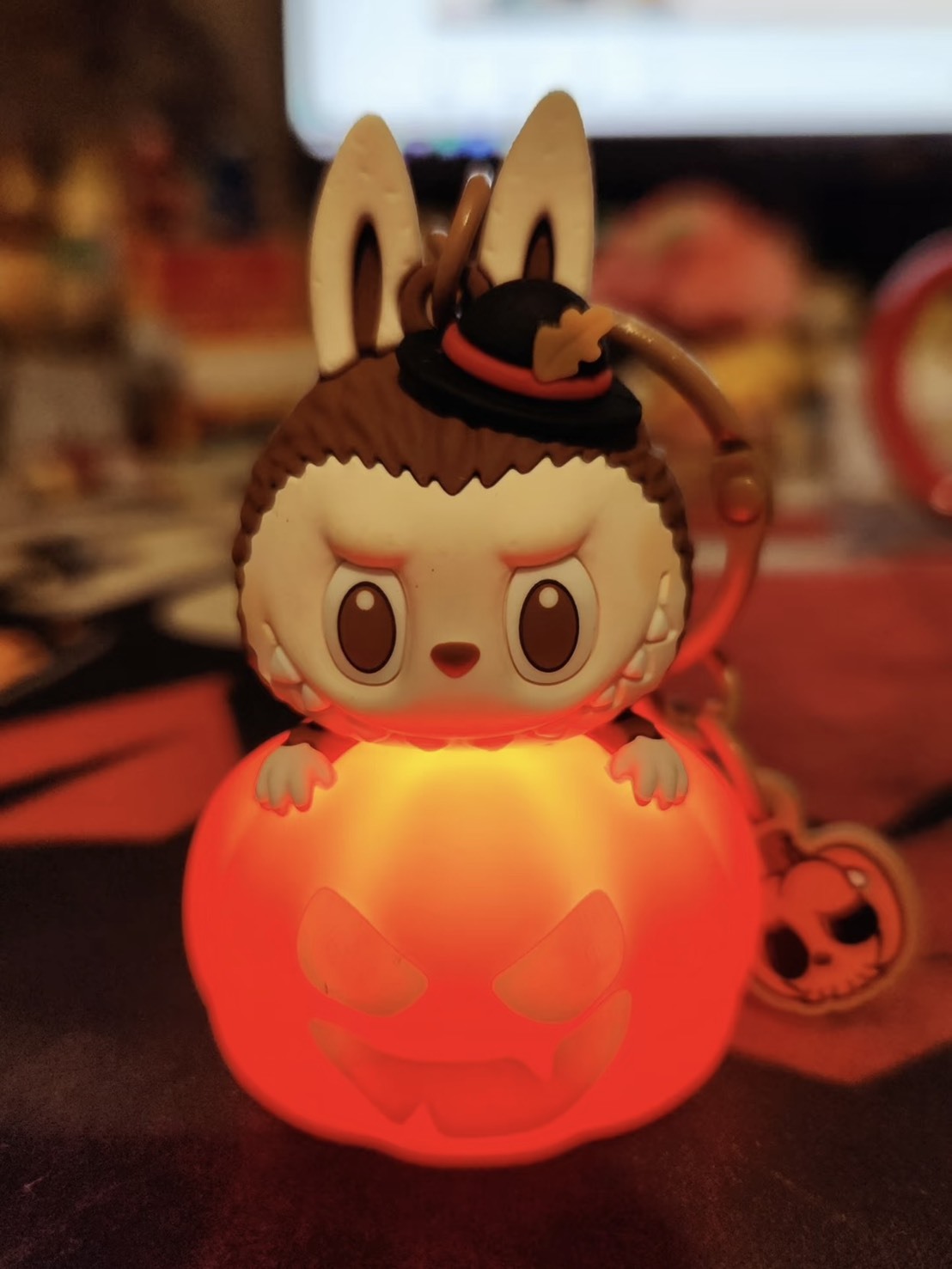 <快速出貨🎃> LABUBU 萬聖節限定 南瓜造型 發光 掛飾 掛件