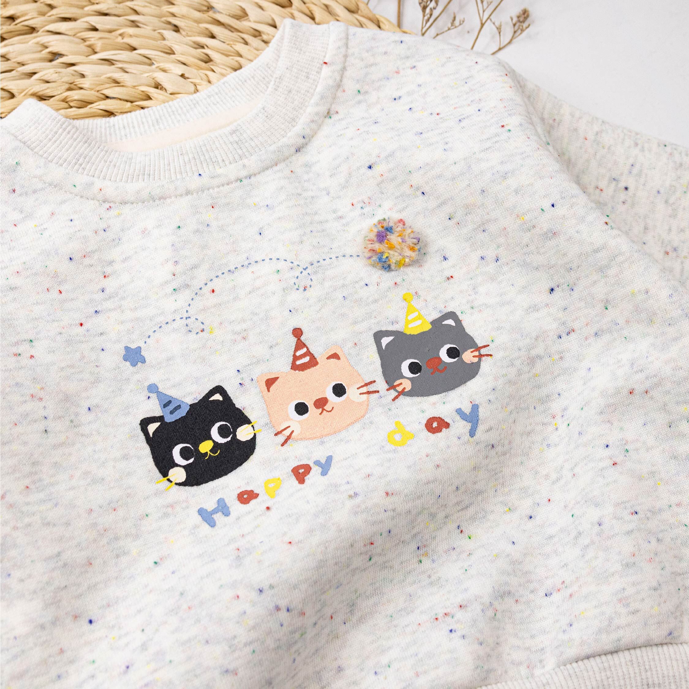 【H55498】小貓咪慶生派對上衣
