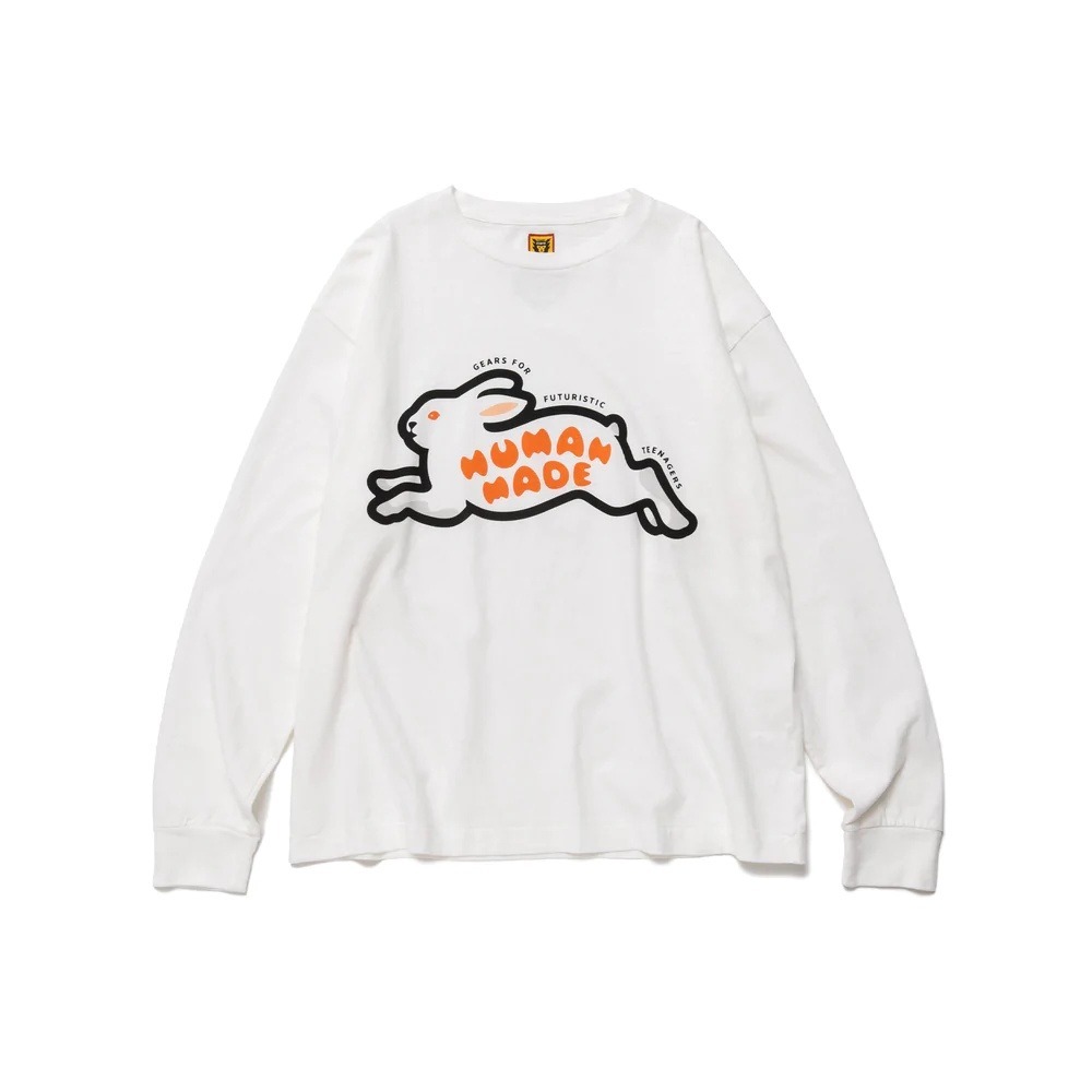 2022AW HUMAN MADE RABBIT L/S T-SHIRT 長T 兔子 2色 現貨