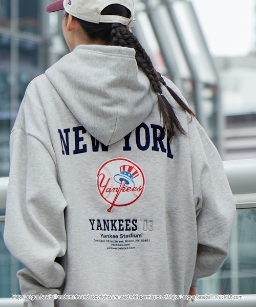 MLB 美國職棒大聯盟 刺繡 小標 背後 印花 帽T 七款