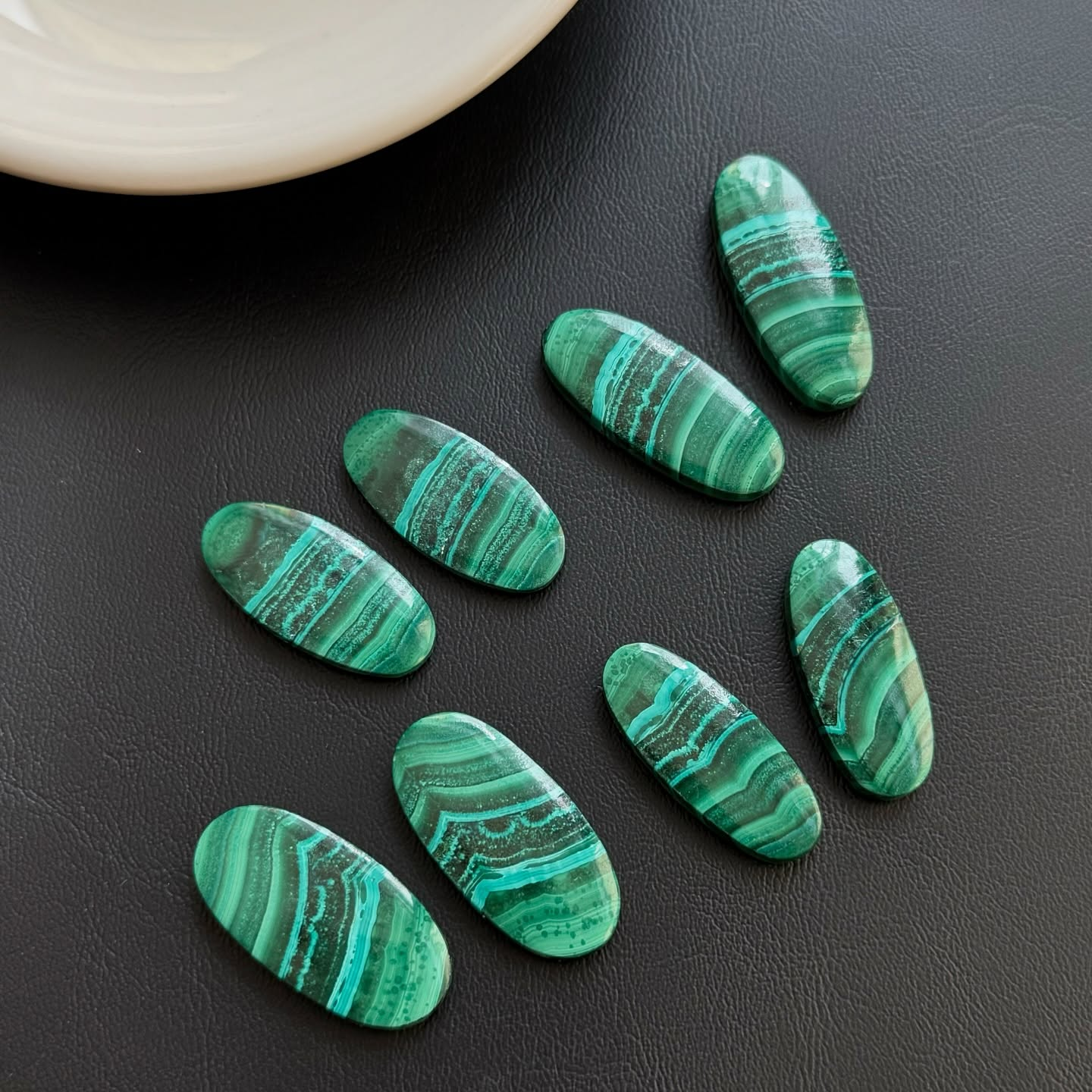 [原石] 矽孔雀石 水晶墜面 水晶蛋面