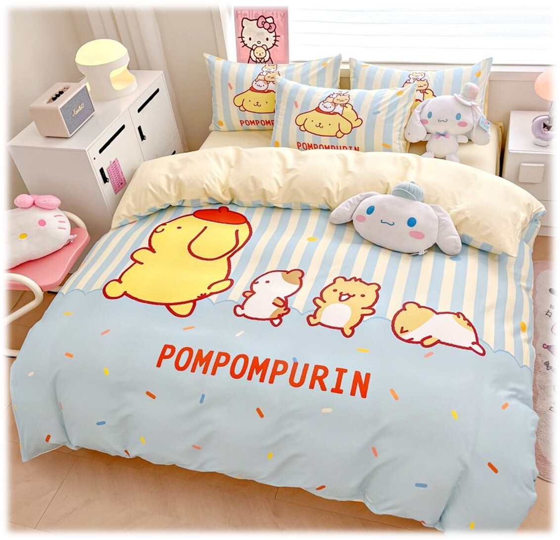 布丁狗 Sanrio |數碼印花純棉被套 枕頭套