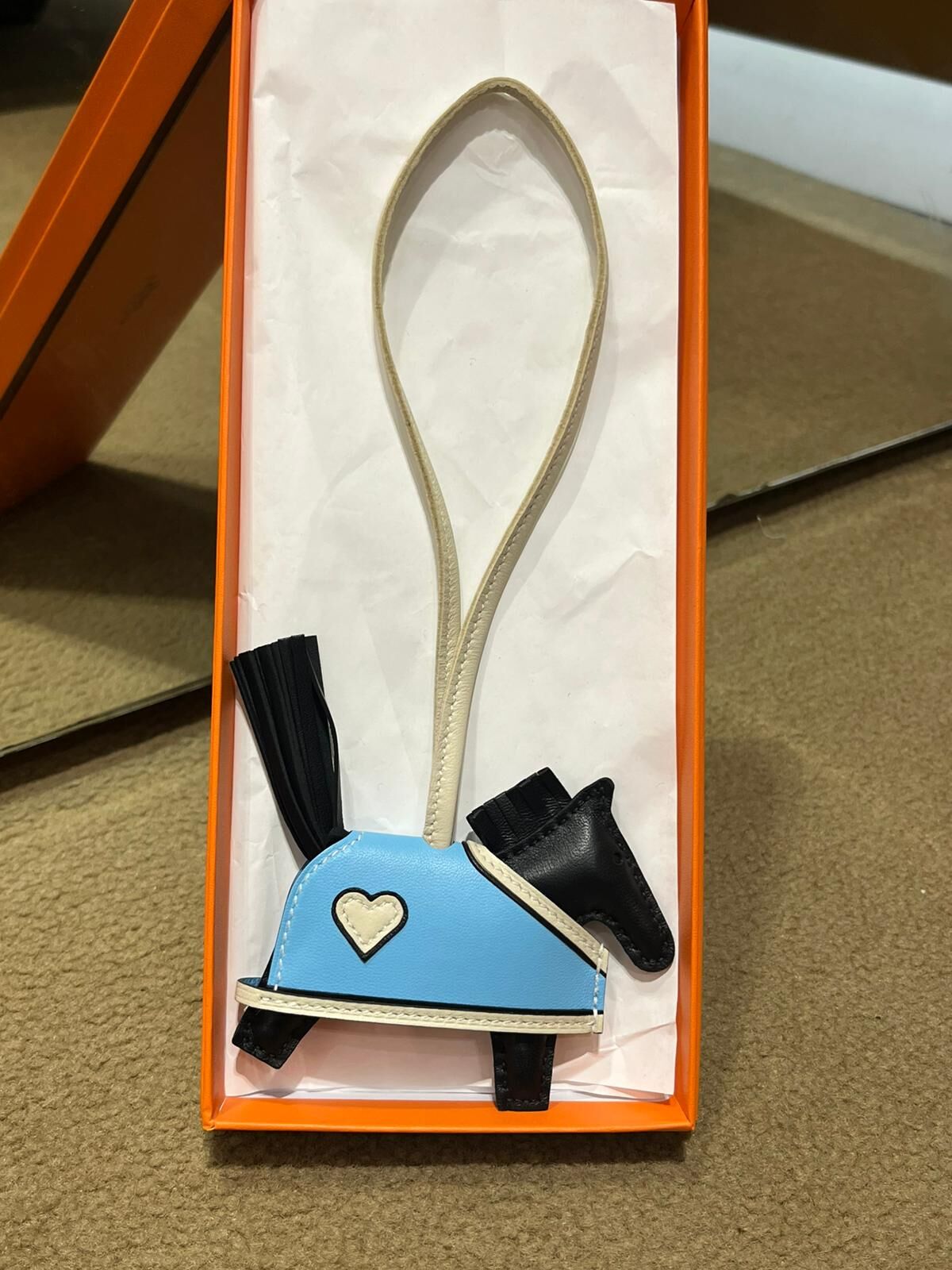 Rodeo Robeo Coeur pm noir/craie/celeste/noir