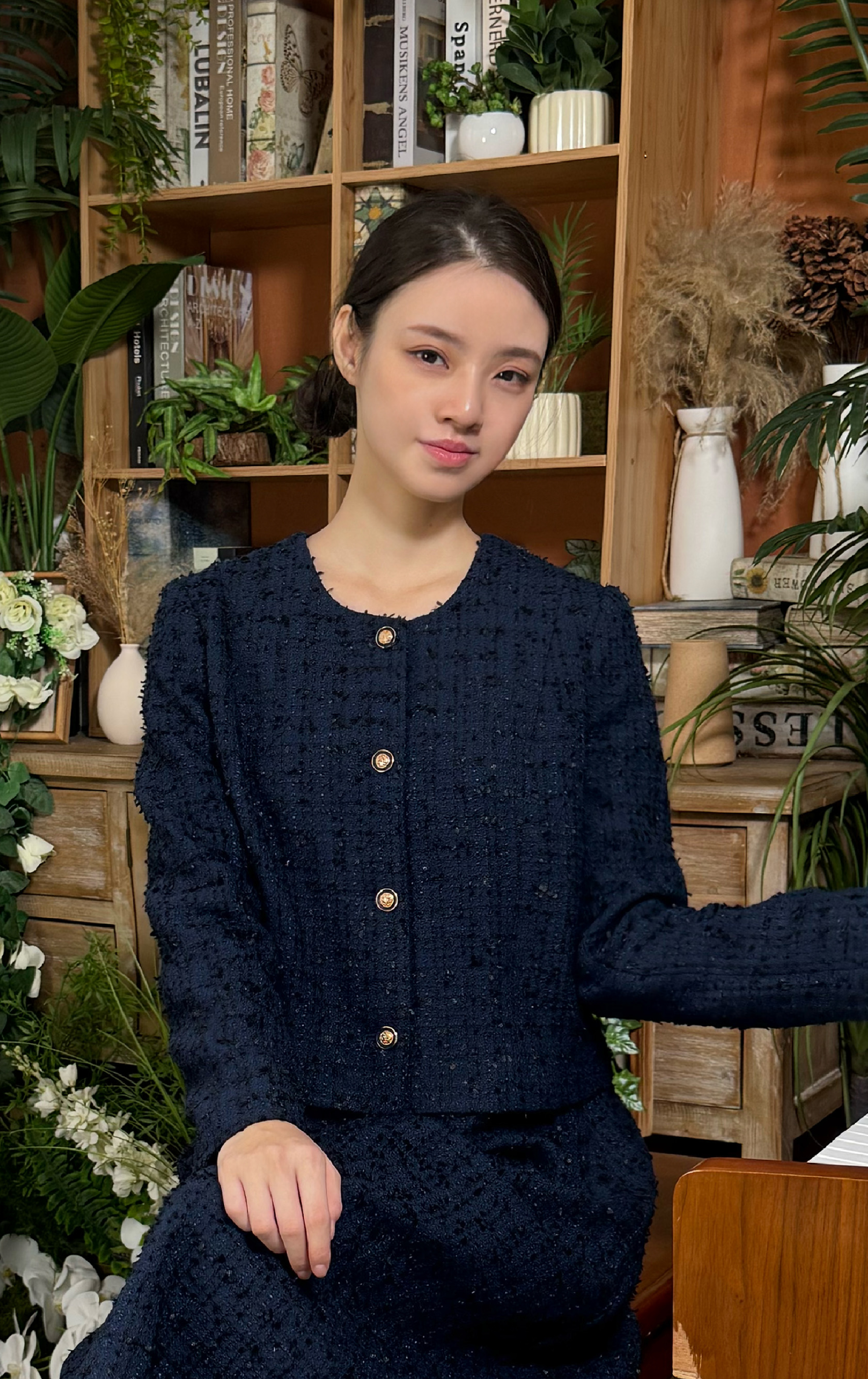 開胸鈕扣外套 JK0933