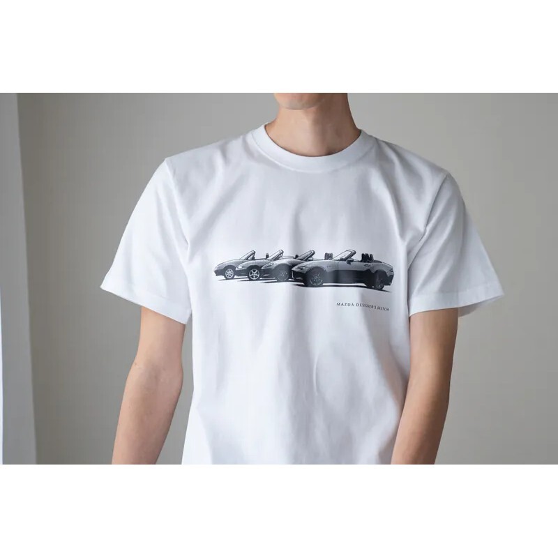 MAZDA FUN 日本原廠官方精品 歷代 MX-5 T-SHIRT 白T