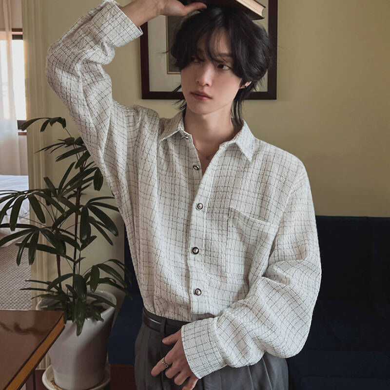 2025韓系小香風秋季寬鬆長袖襯衫