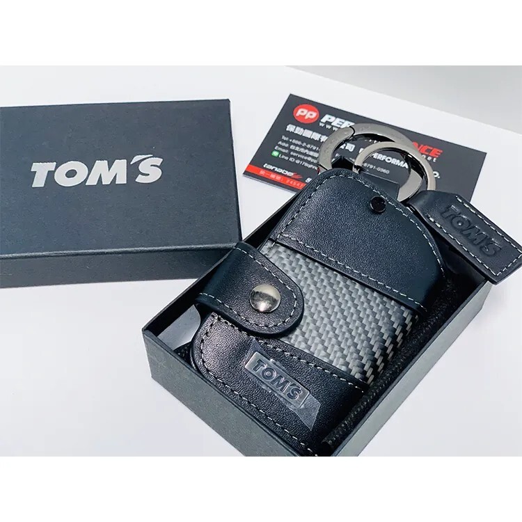 TOM'S 智慧型鑰匙包 鑰匙皮套 CARBON+皮革