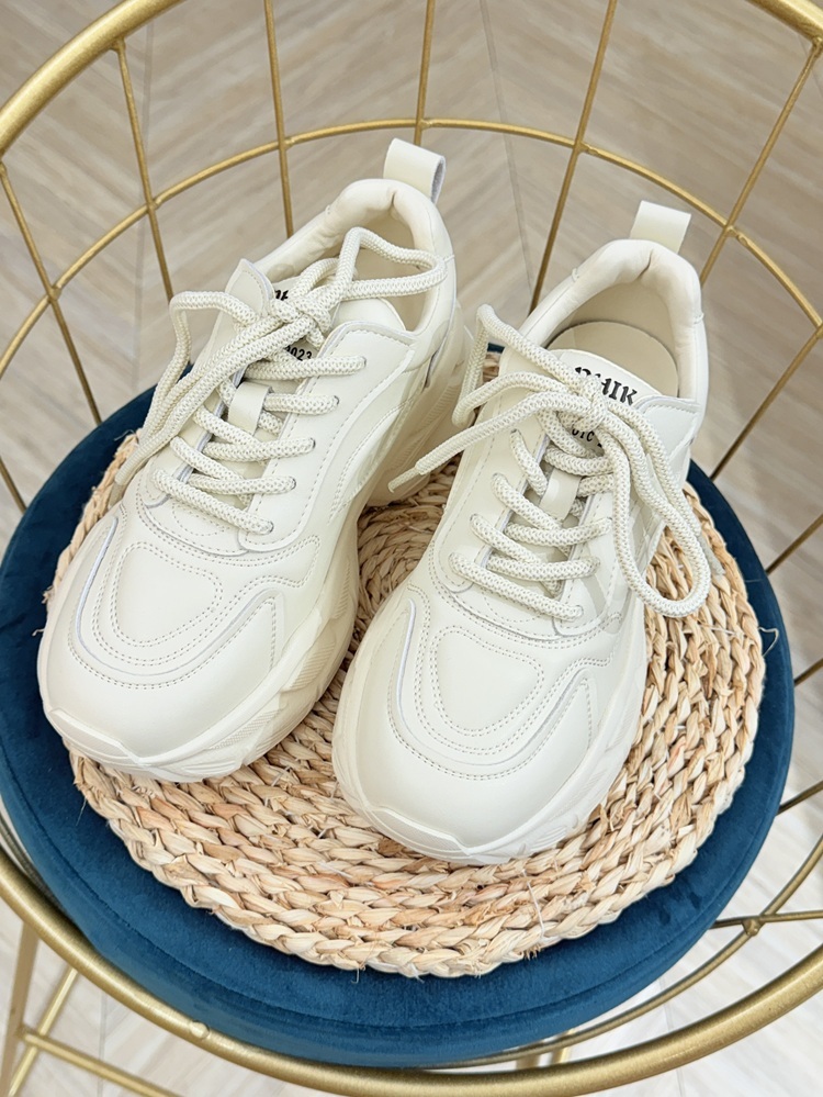 『23.5號』DHIK奶白增高休閒鞋【建議大一號】