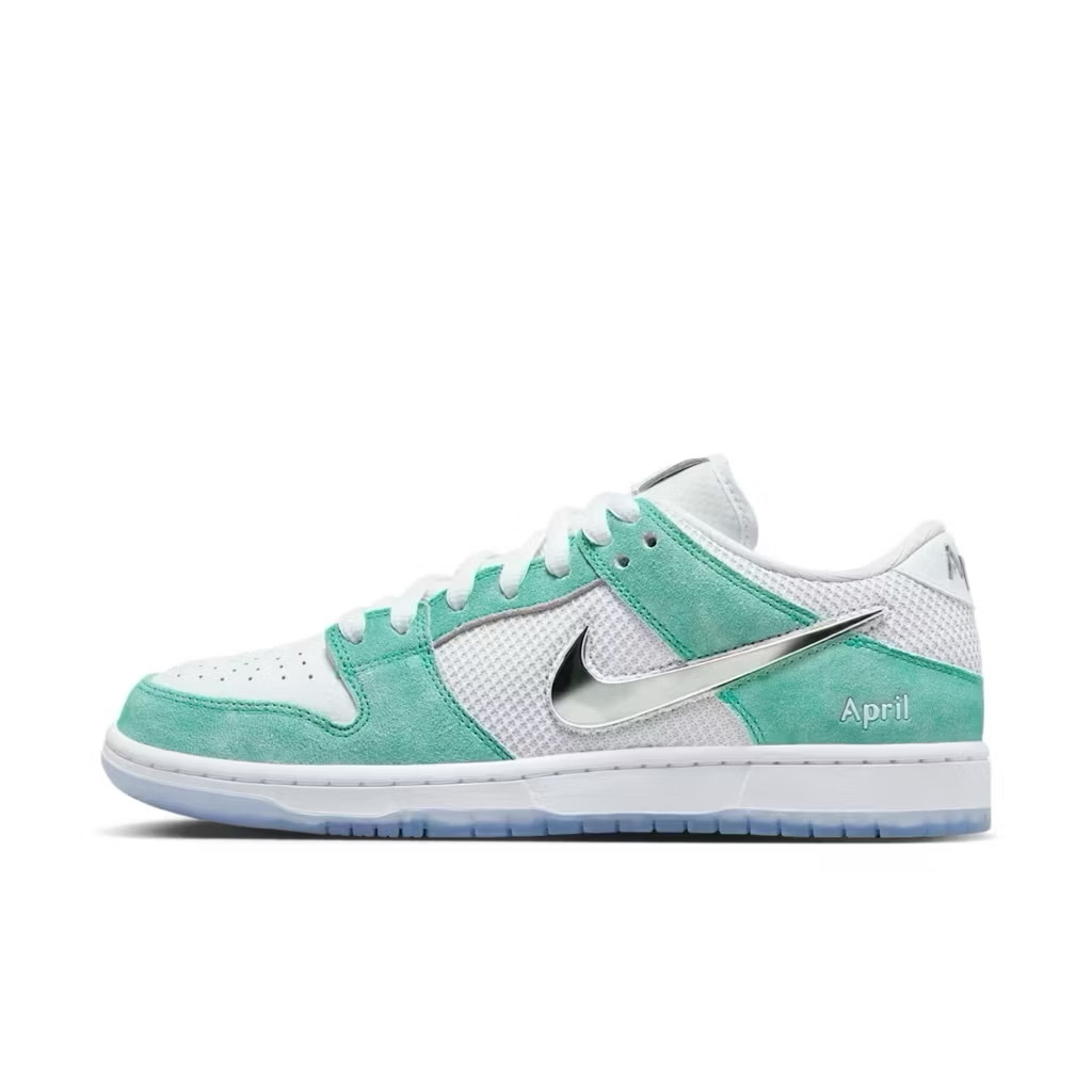<連線代購商品>  April Skateboards X Nike SB Dunk Low 聯名款 冰封玫瑰 金屬勾 薄荷綠 FD2562-400