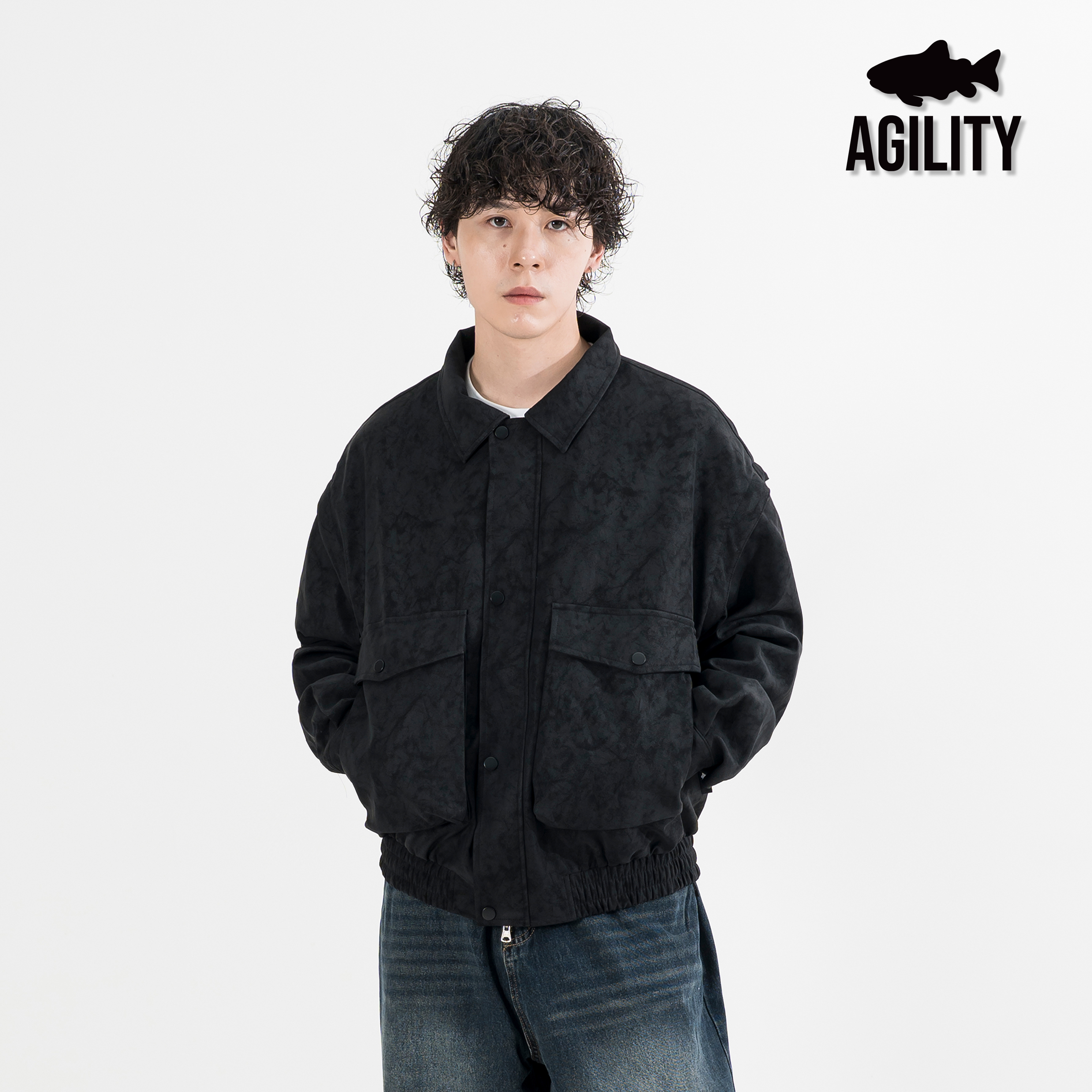 AGILITY Detachable Faux Leather Jacket 可拆袖 合成皮革外套 [LE65]
