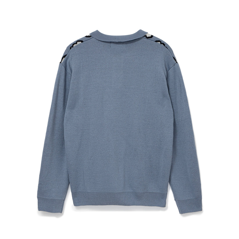 BoTT｜Tulip Knit Polo "Slate Blue"