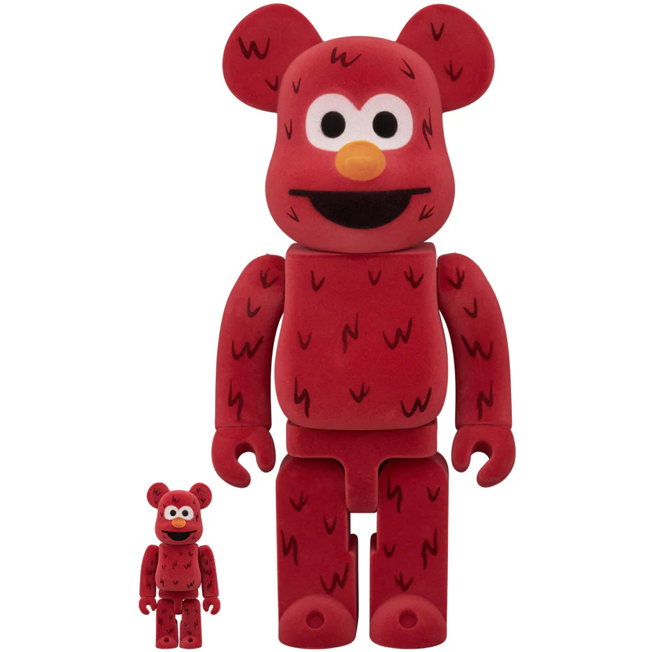 ELMO FLOCKY Ver. 100％ & 400％ BE@RBRICK