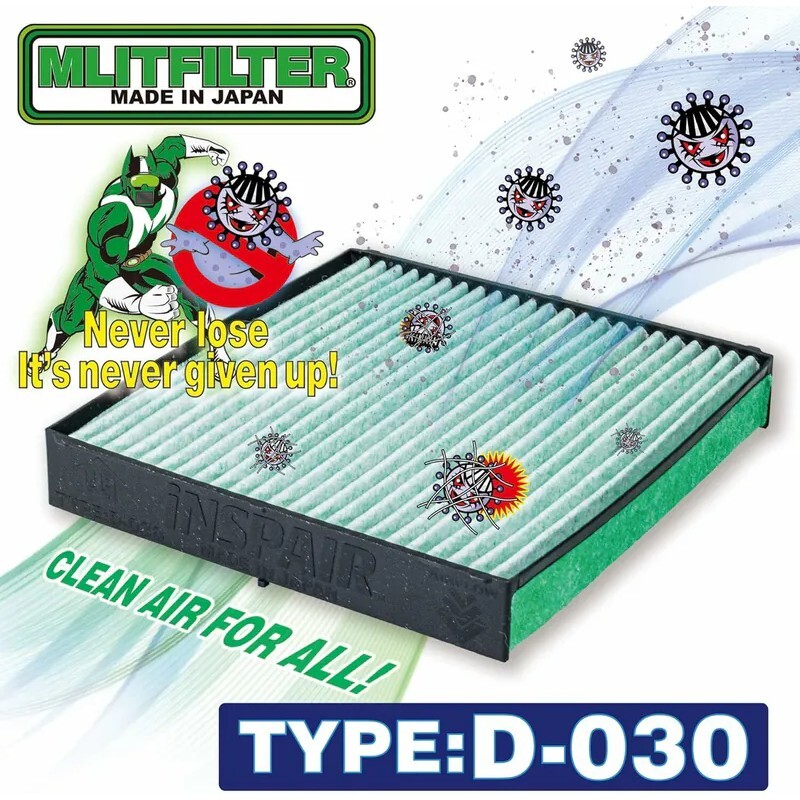 日本 MLITFILTER 綠魔俠 PM2.5冷氣濾芯 D030 TOYOTA GR86 SUBARU